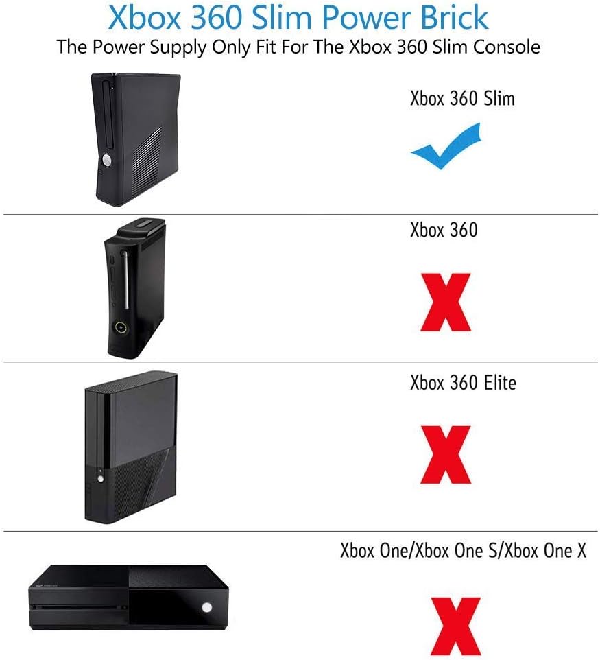 Power Supply for Xbox 360 Slim Console Q6250