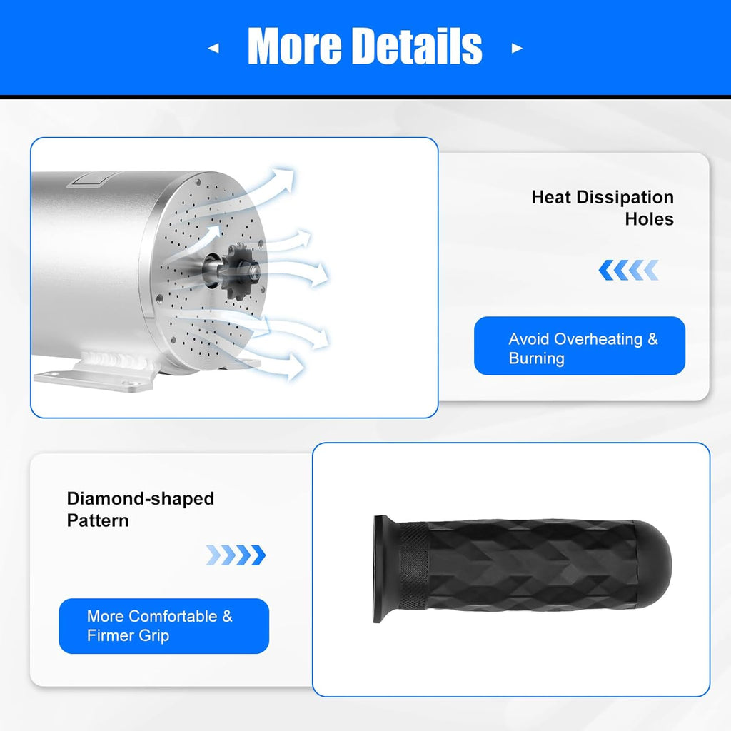 48-72V 3000W 6000RPM Brushless Motor Kit V426
