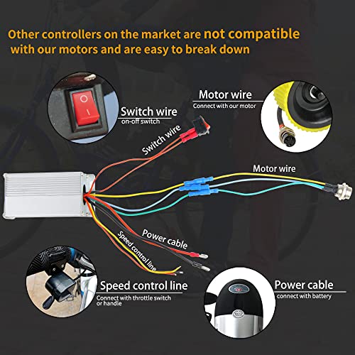 250W Brushless Motor Electric Bike Conversion Kit Y74120