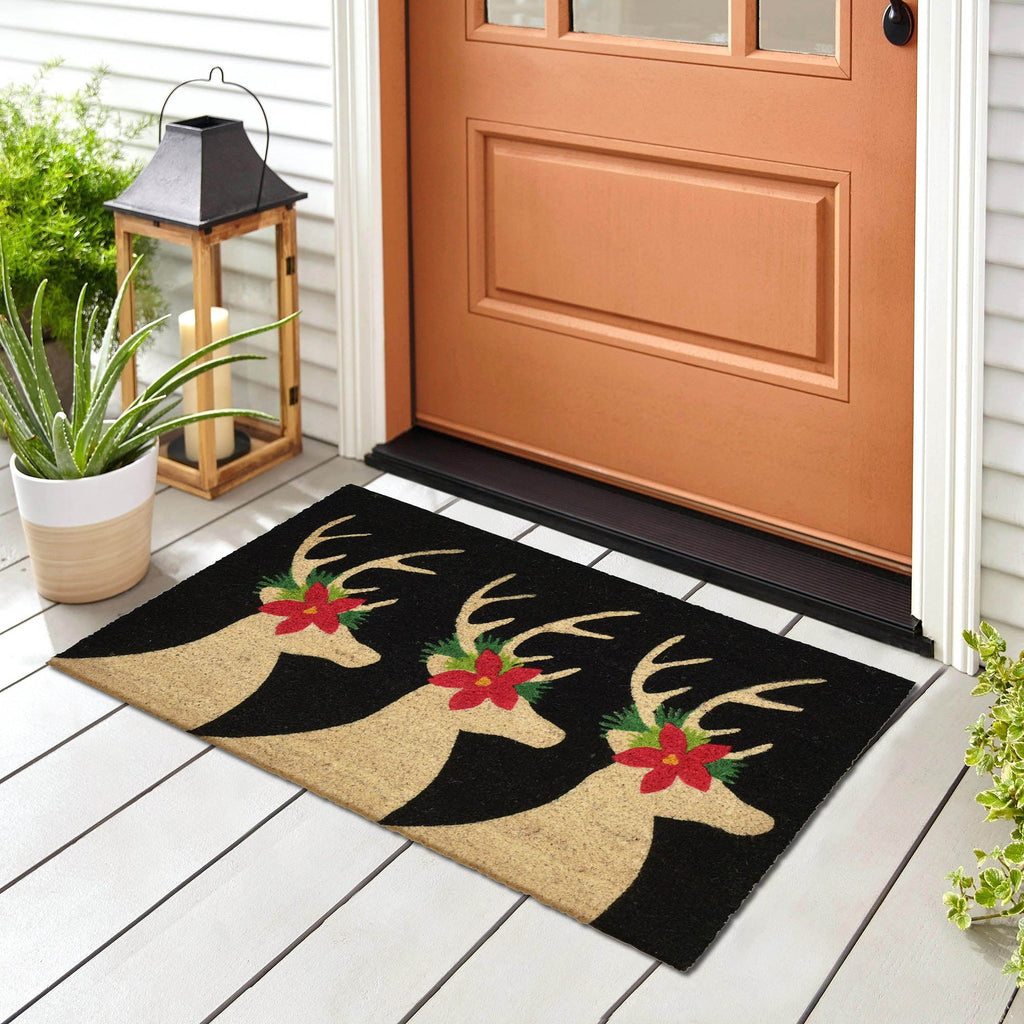 Natura Deer Coir Doormat with Non-Slip Backing