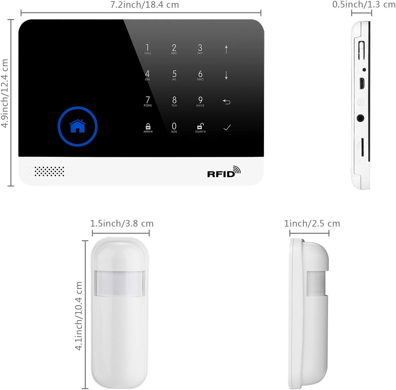 18 Piece Wireless DIY Burglar Alarm Security System J6175