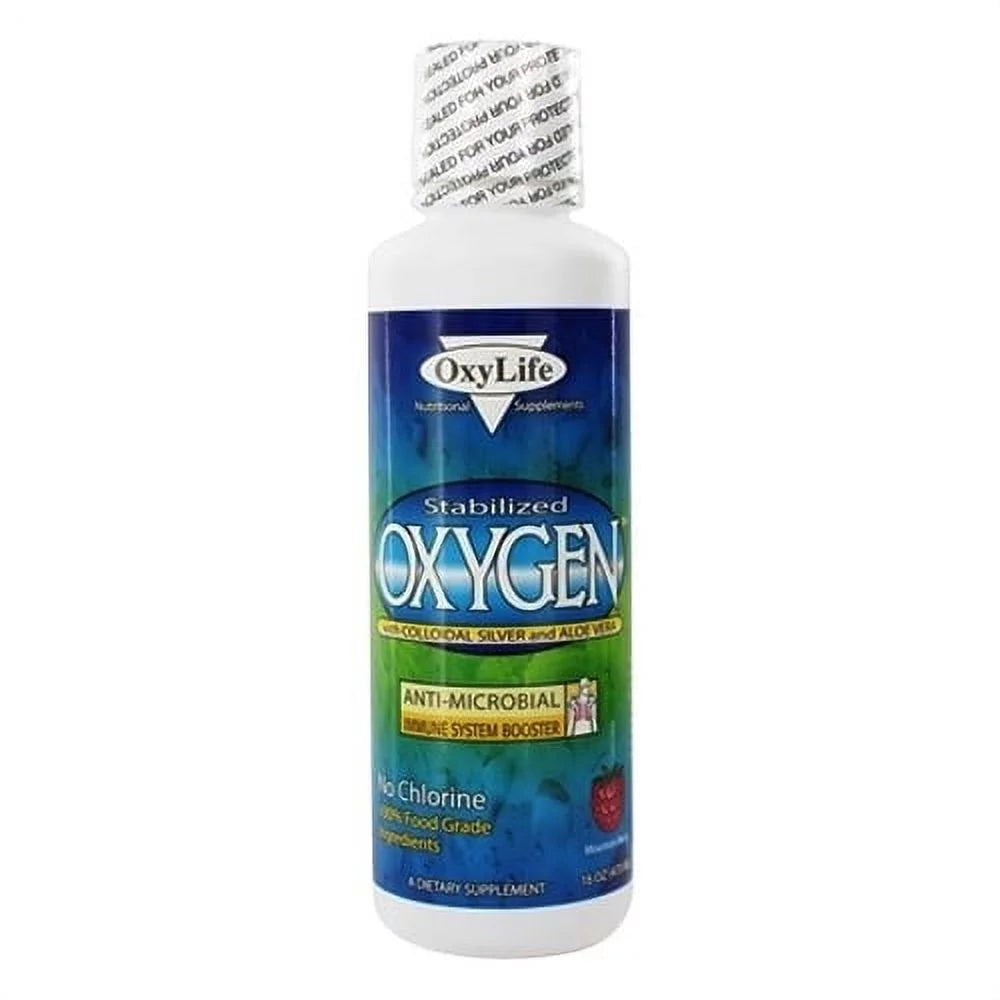 16 Oz 3 Pack Stabilized Oxygen With Colloidal Silver and Aloe Vera J692