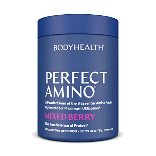 PerfectAmino Powder Mixed Berry 120 Servings 8 Essential Amino Acids Supplement Q56951