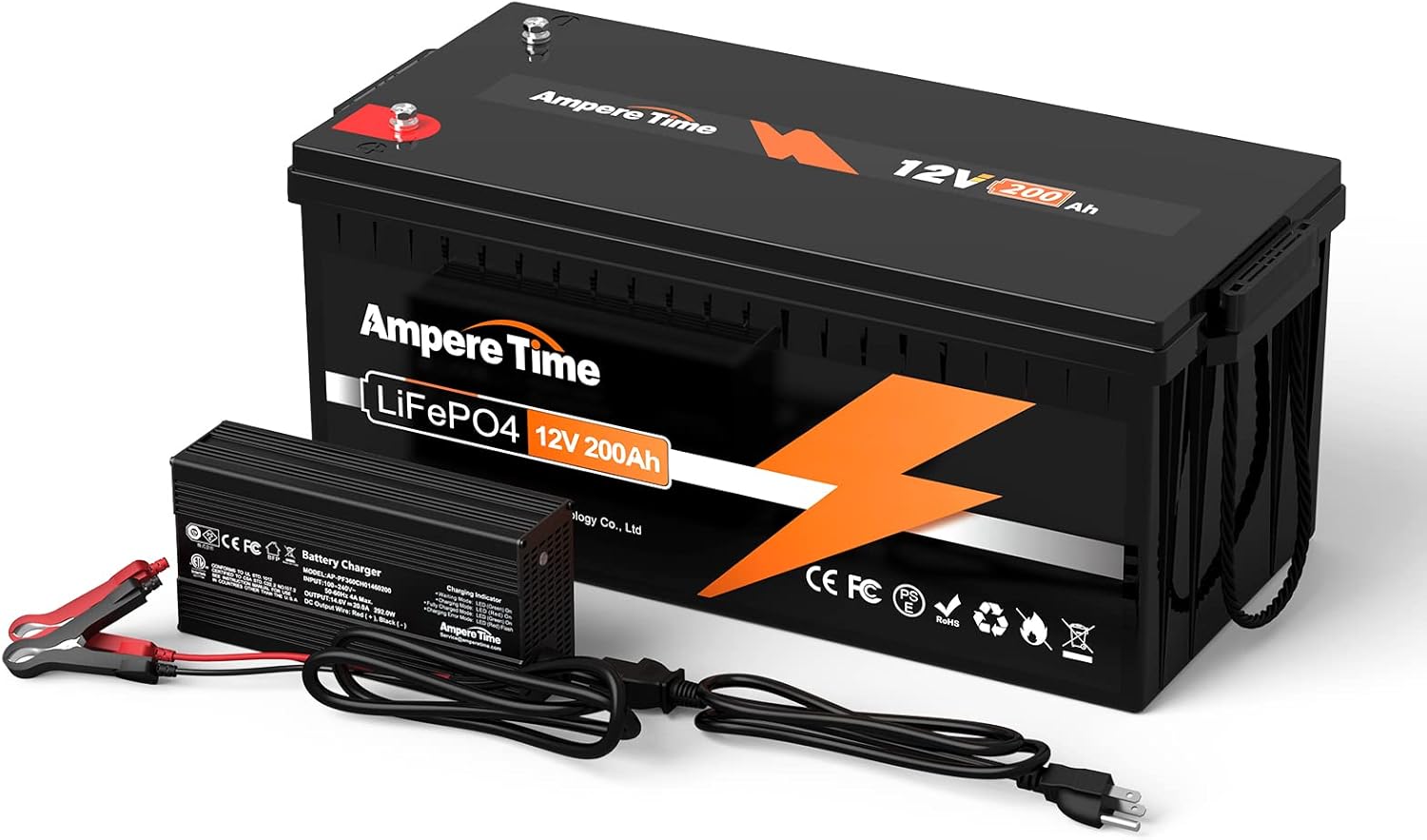 12V 200Ah LiFePO4 Battery with Built-in 100A BMS U896