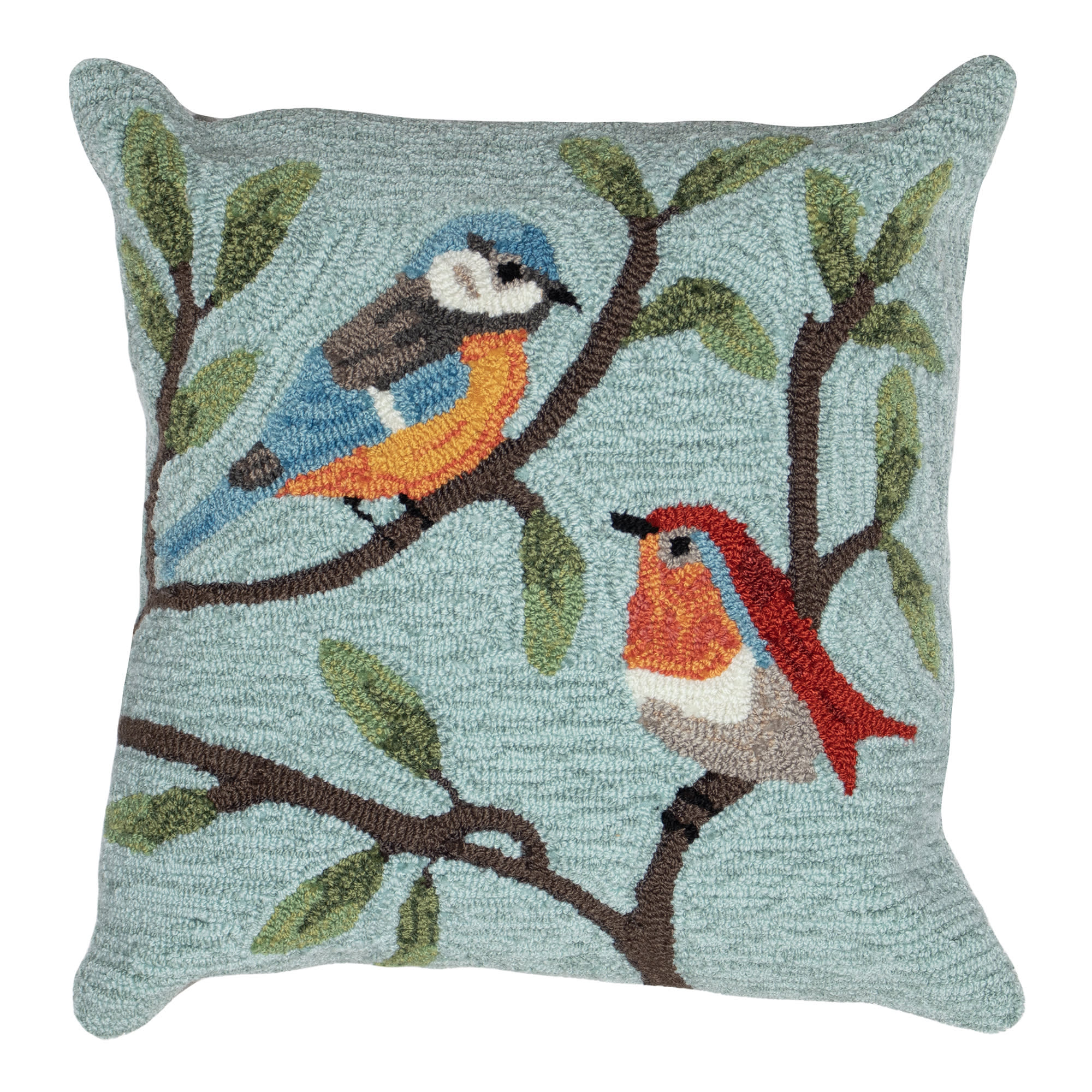 Frontporch Birds On Branches Indoor Outdoor Throw Pillow