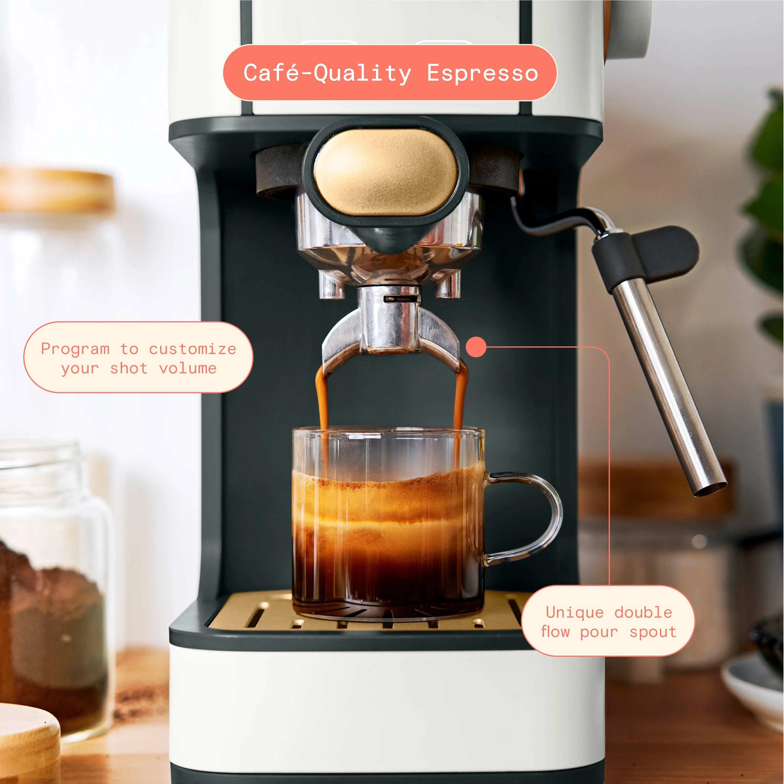 White 20-Bar Espresso Maker P5968