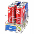2 Pack Clear Plastic Stackable Storage Bin C98172