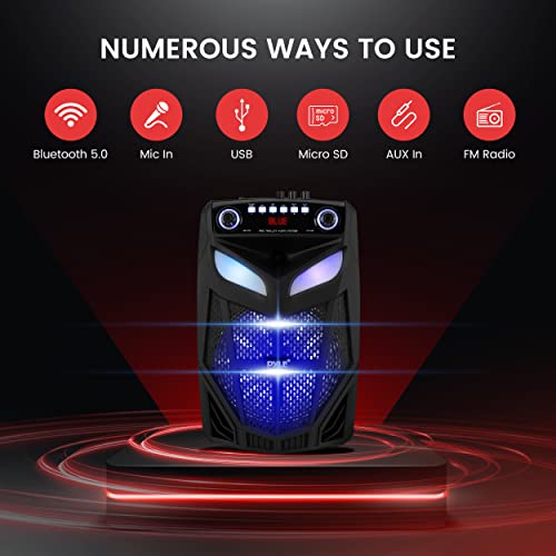 800W 12" Portable Bluetooth PA Speaker with Party Lights V7331