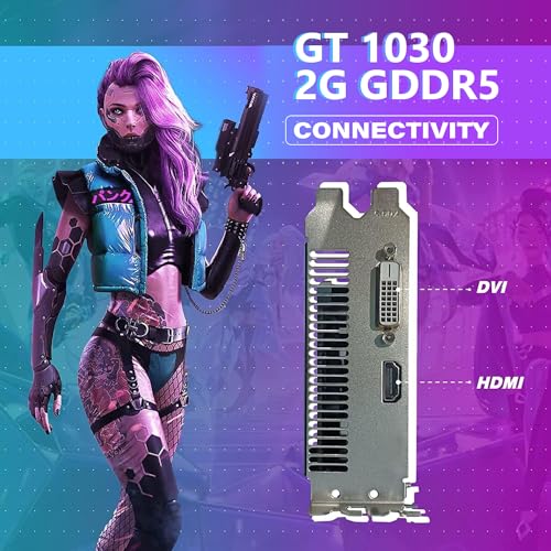 RGB Gaming Desktop Computer, Intel Quad Core I5-6500 up to 3.6GHz, GeForce GT 1030 2G, 32GB DDR4, 1T SSD + 3T HDD, Win 10 Pro V21085
