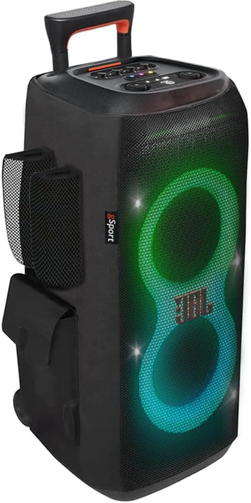 Portable Party Speaker Bundle with Cargo Sleeve (Black) L82331