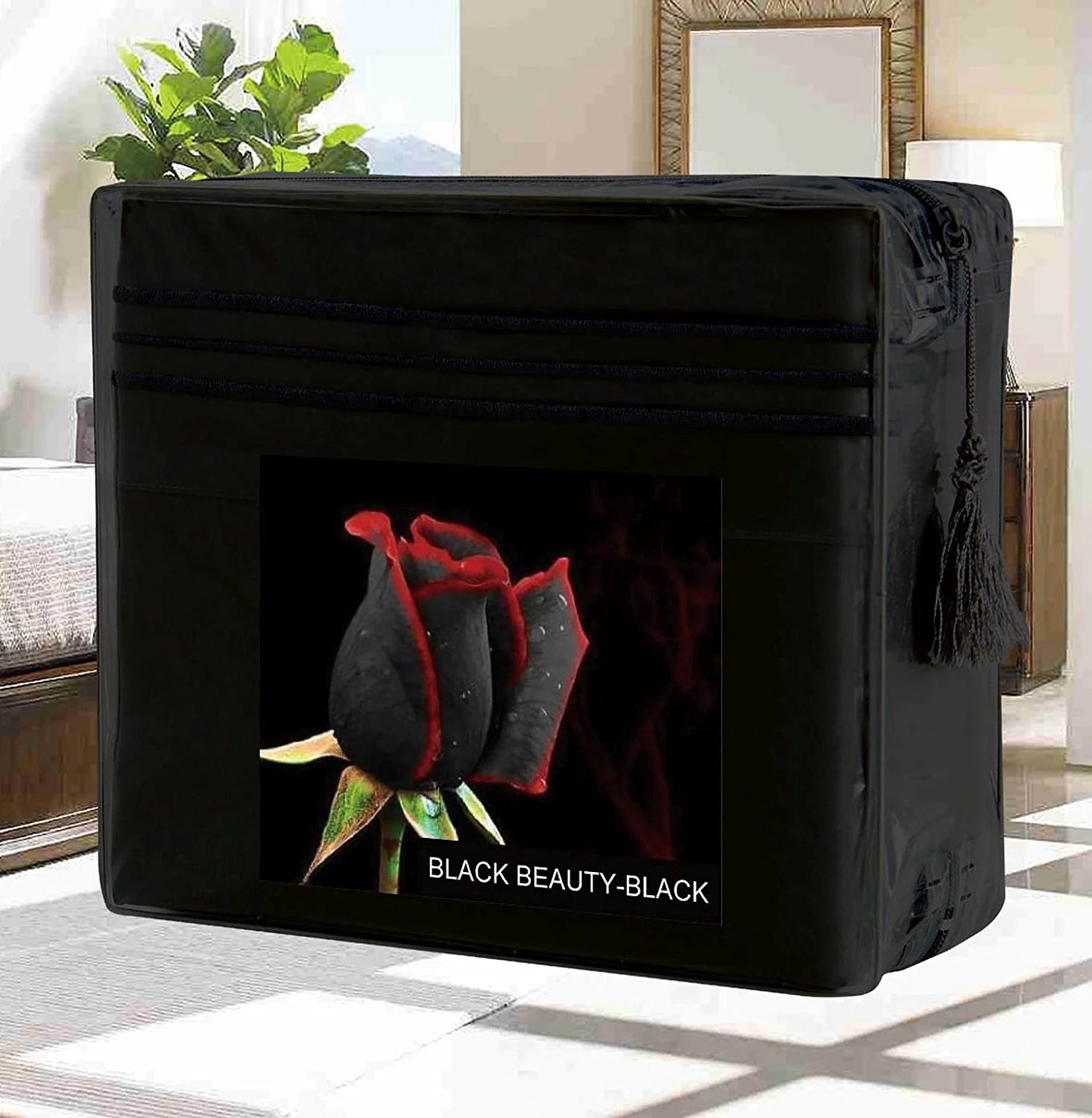 Black Queen 4-Piece Deep Pocket Bed Sheet Set J541