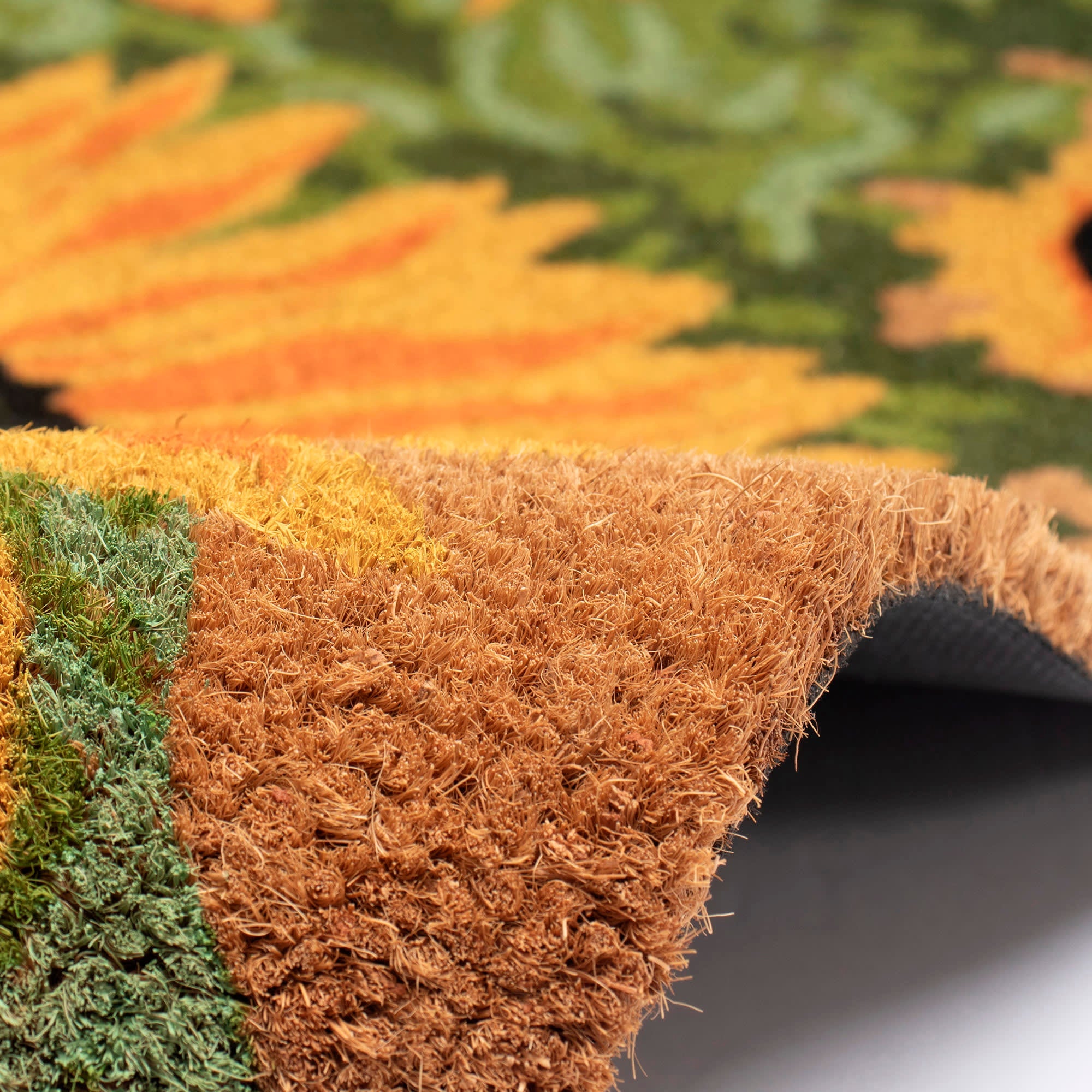 Natura Sunny Day Coir Doormat with Non-Slip Backing