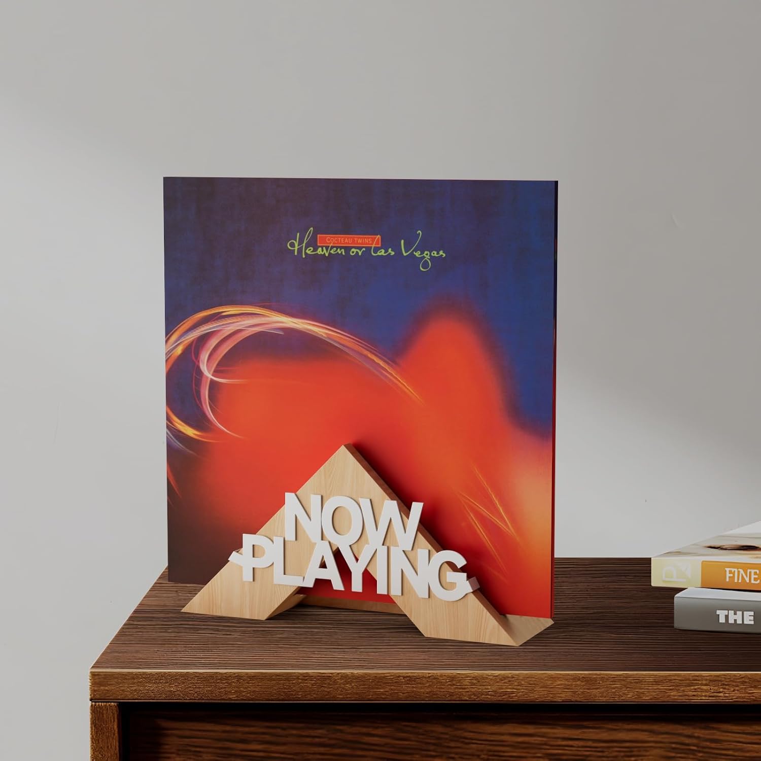 Wooden Vinyl Record Stand V420