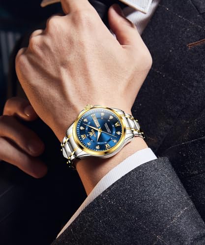 Gold Stainless Steel Quartz Dress Watch U5319