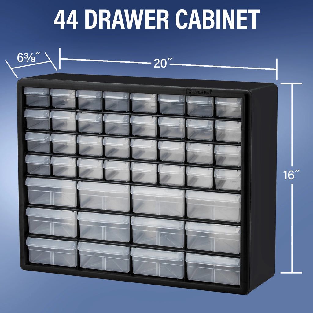 44 Drawer Black Plastic Storage Cabinet J7387
