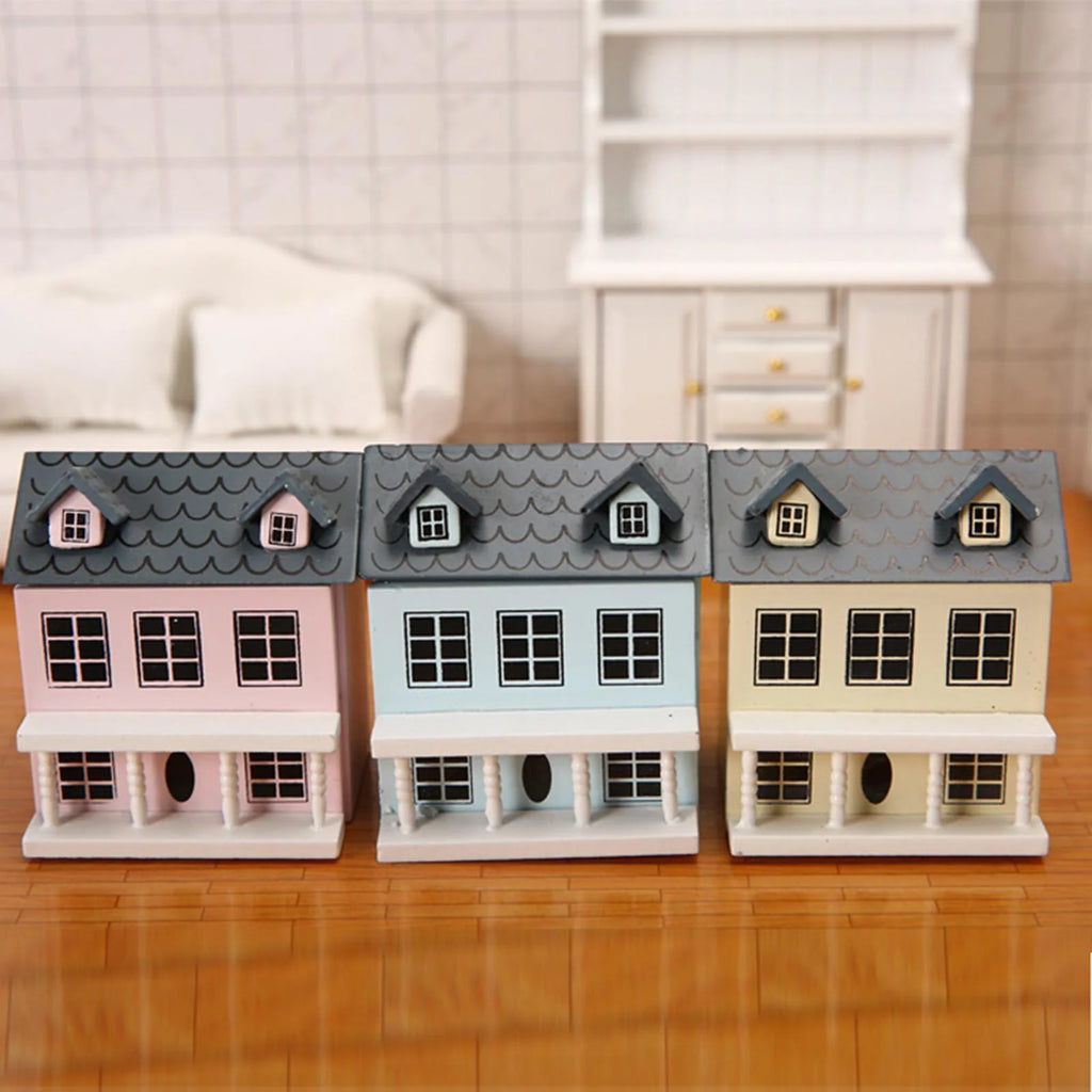 Miniature Villa Dollhouse with Kitchen Furniture Toy L15236