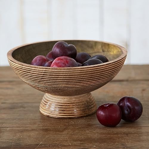 Wooden Mango Wood Serving Bowl K4645
