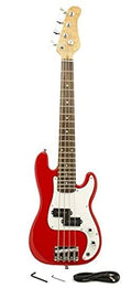 Red Small Scale Electric Bass Guitar Z91372