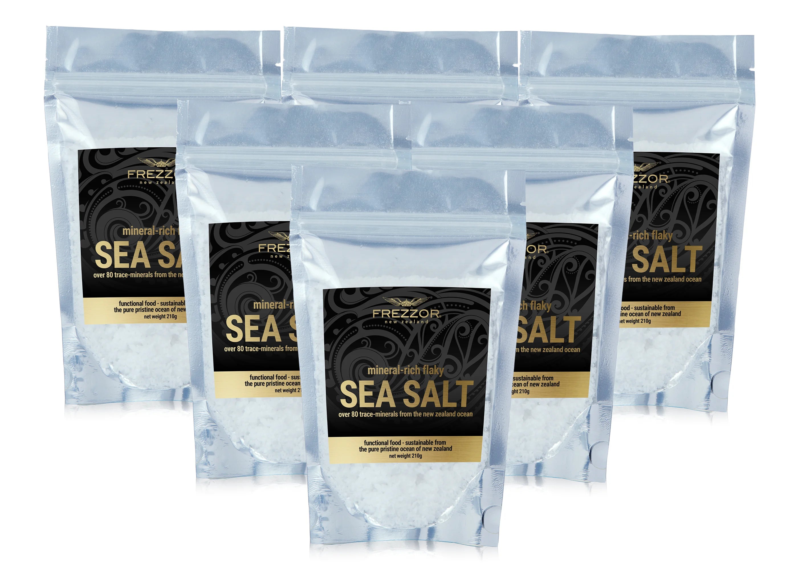 6-Pack 44.4 Oz Mineral-Rich Flaky Sea Salt J444910