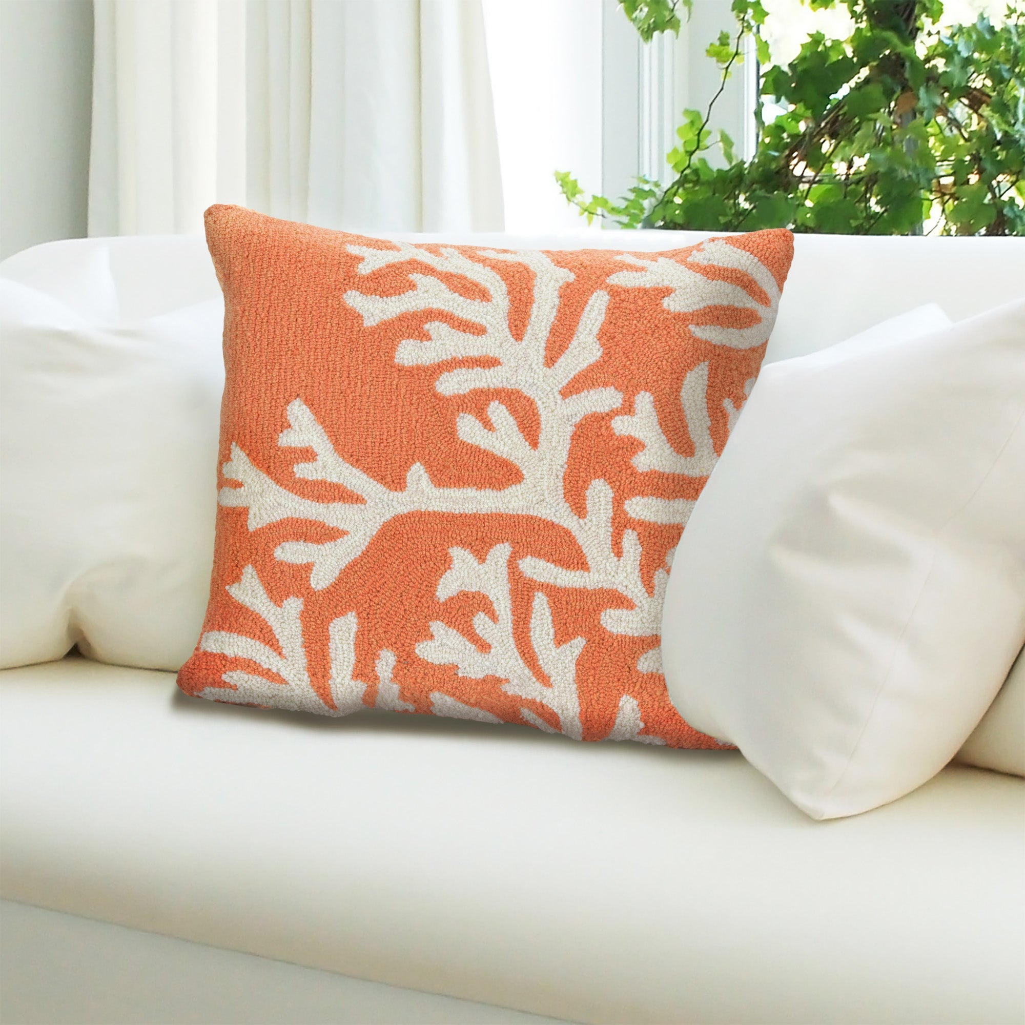 Frontporch Coral Indoor Outdoor Throw Pillow