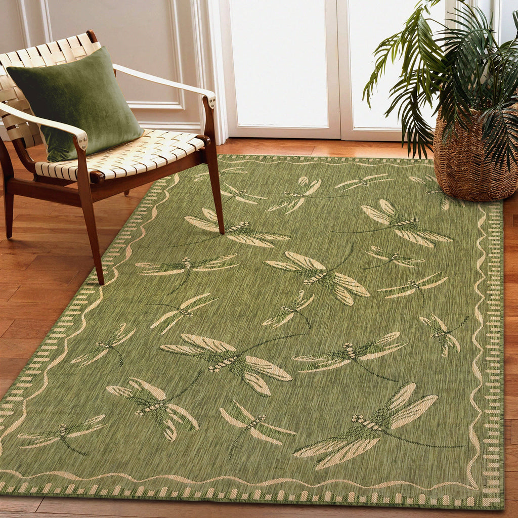 Carmel Dragonfly Indoor Outdoor Area Rug
