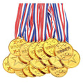 30 Pack Gold Plastic Award Medals K432508
