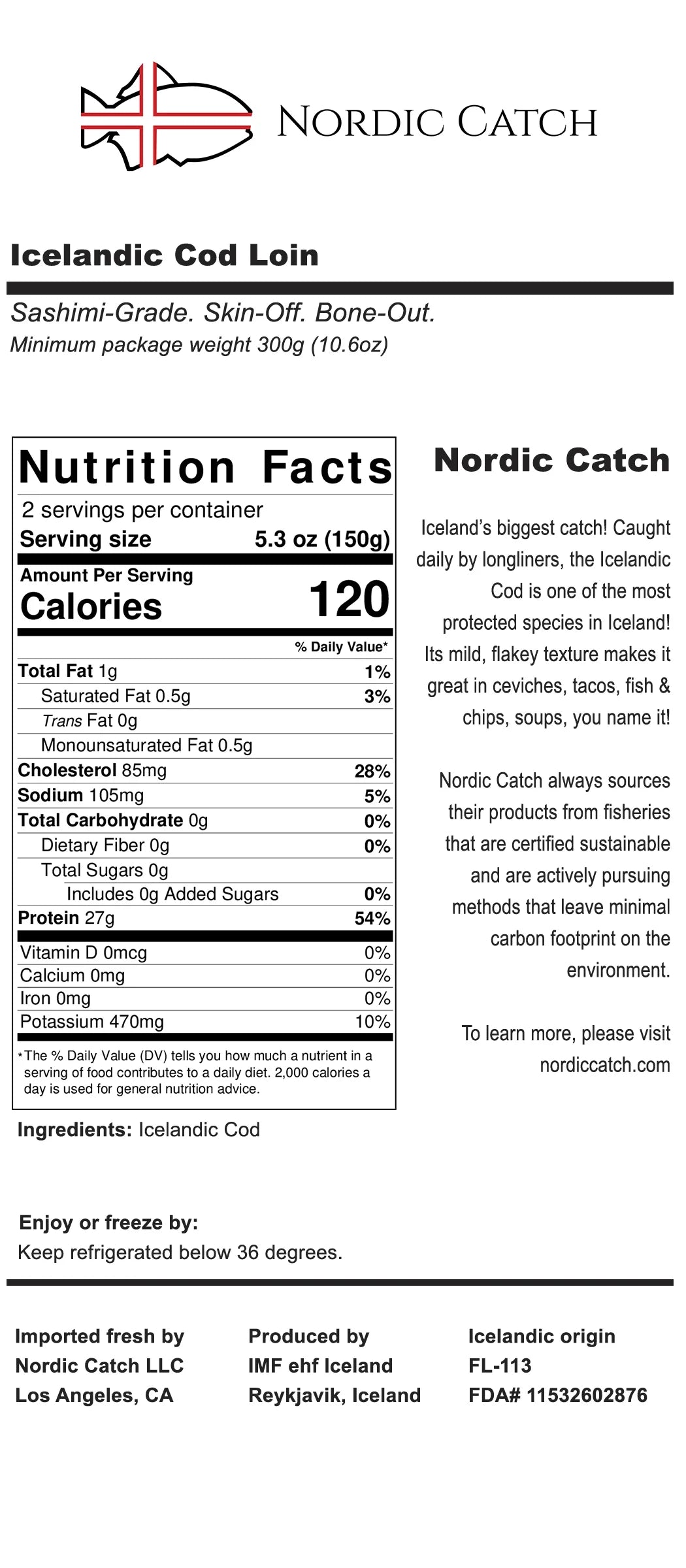 2lb Bundle Fresh Cod & Haddock C120845
