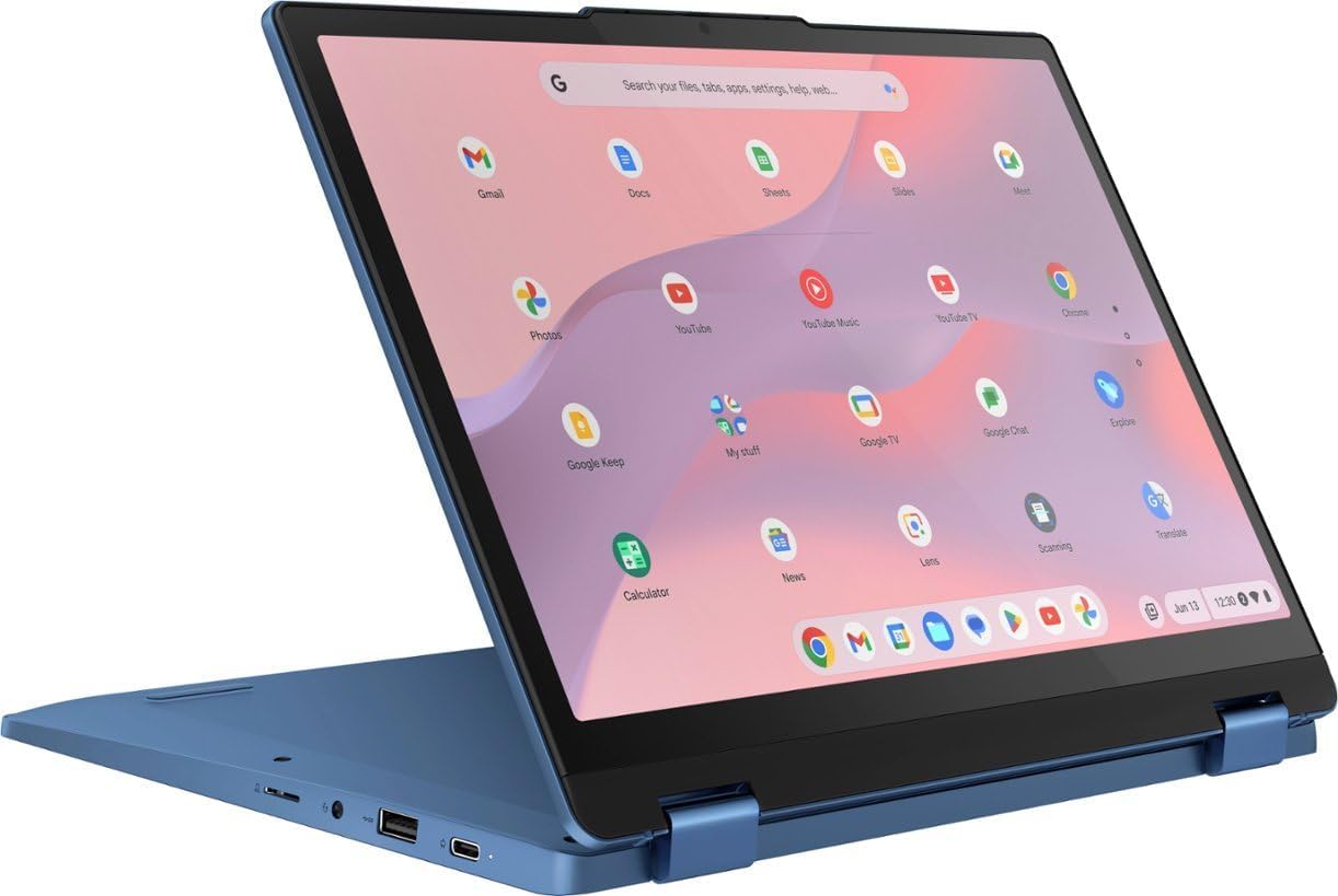 12.2" WUXGA Touch Screen Laptop, Intel Processor N100, 4GB Memory, 64GB eMMC Storage, Chrome OS, Abyss Blue Z250390