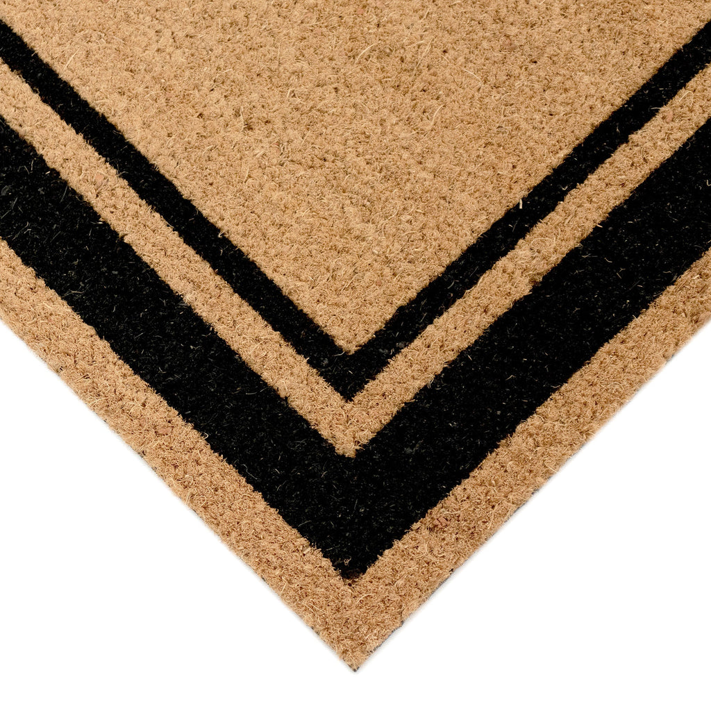 Natura Double Border Coir Doormat with Non-Slip Backing