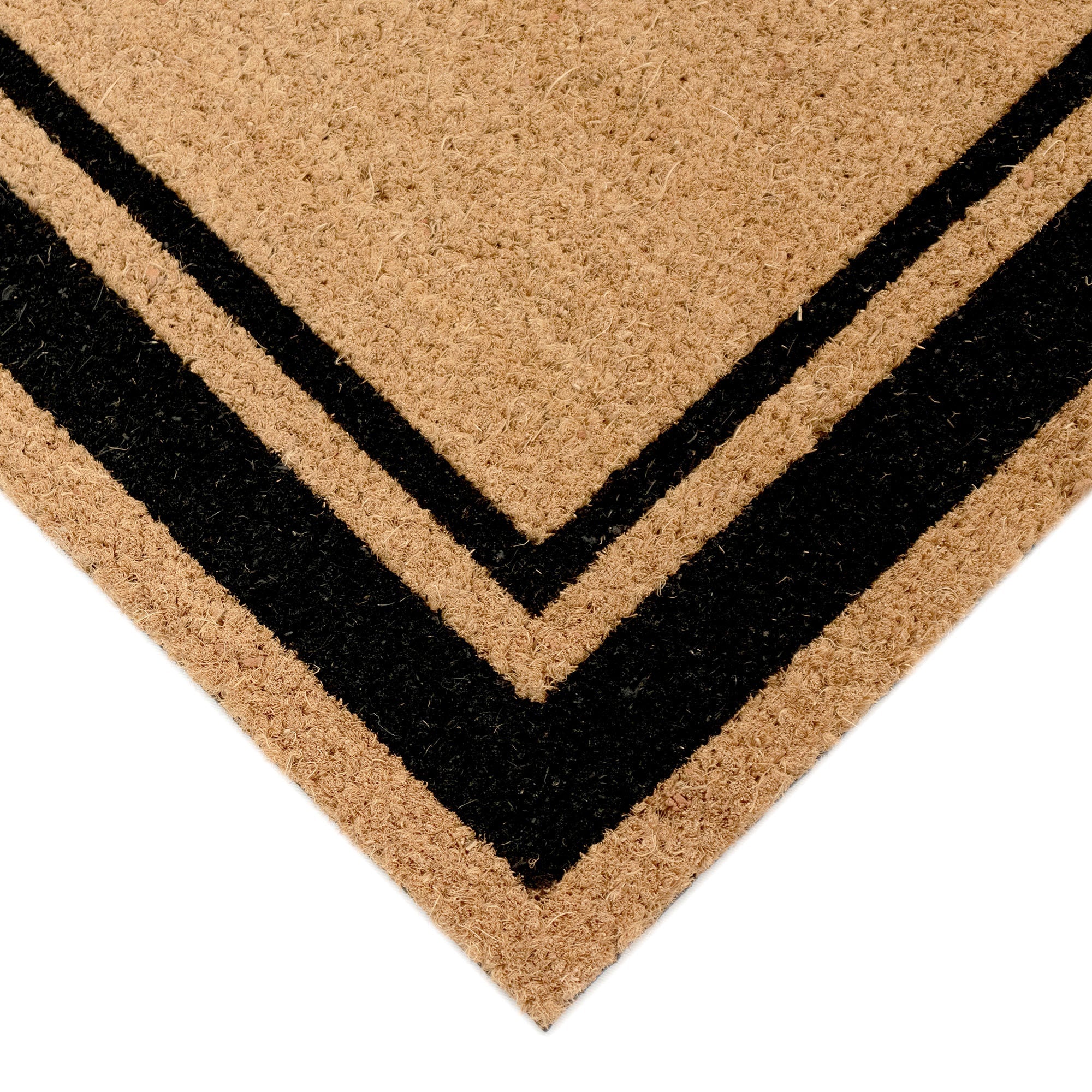 Natura Double Border Coir Doormat with Non-Slip Backing