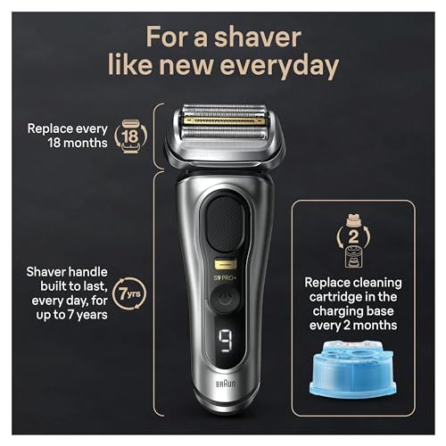 Series 9 PRO+ Electric Razor with 5 Pro Shave Elements, Precision Long Hair Trimmer, SmartCare Center, Wet & Dry, 60min Battery Runtime H426