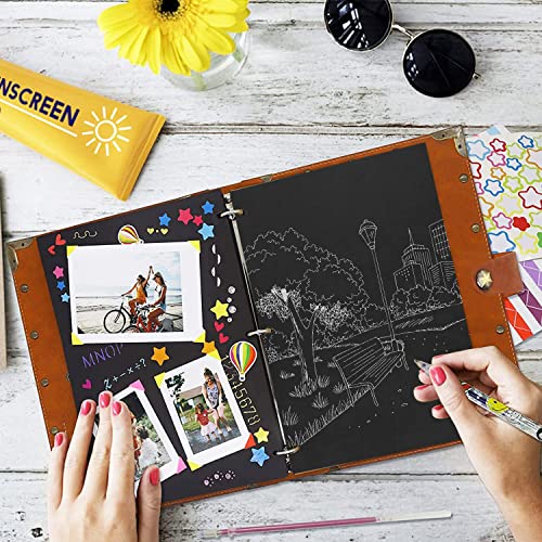 Leather Scrapbook Album 10.8"x8.6" 60 Pages M172044