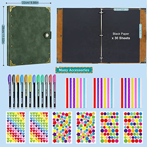 Leather Scrapbook Album 10.8"x8.6" 60 Pages M172044
