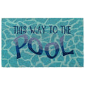 Natura This Way To The Pool Coir Doormat with Non-Slip Backing
