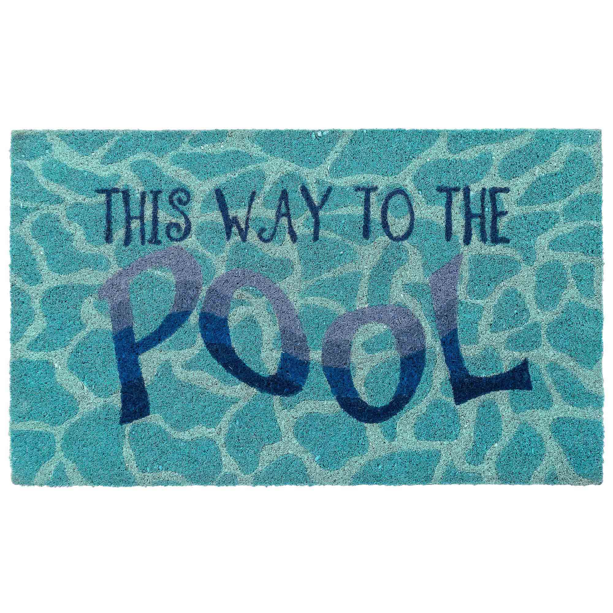 Natura This Way To The Pool Coir Doormat with Non-Slip Backing