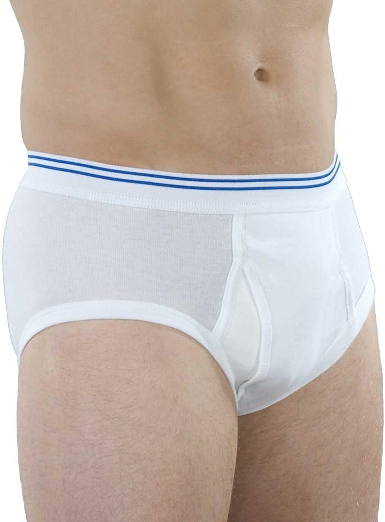 Reusable Washable Leak Proof Incontinence Underwear (Pack of 3) (White) (XL) S9876