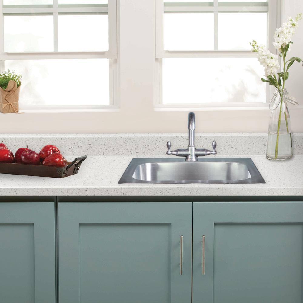 Gray Laminate Countertop with Waterfall Edge A355023