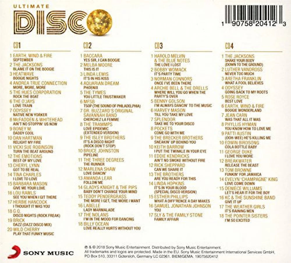 Ultimate Disco Electronica CD Y946953