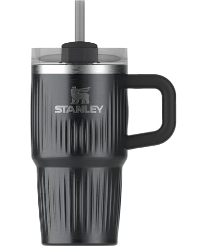 30 oz Insulated Stainless Steel Tumbler with Handle and Straw P35977