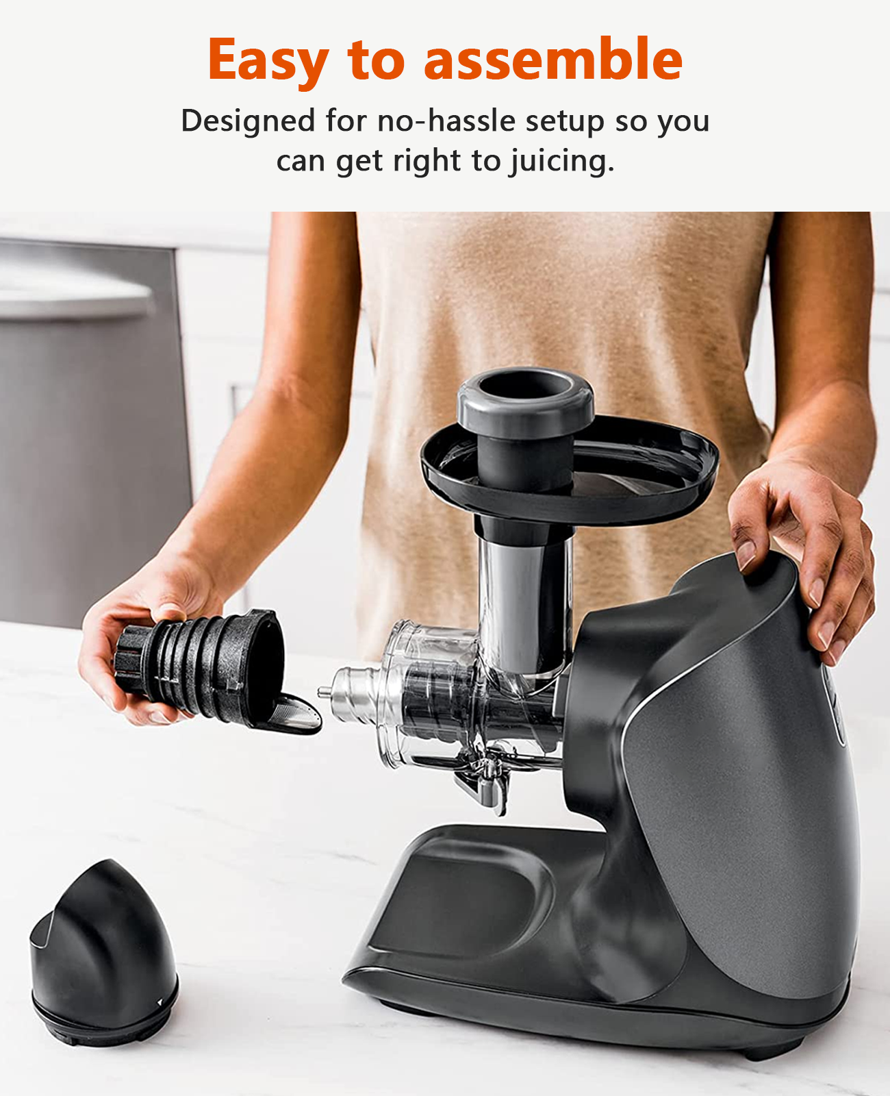 Cold Press Slow Juicer with Total Pulp Control (Black) B91145