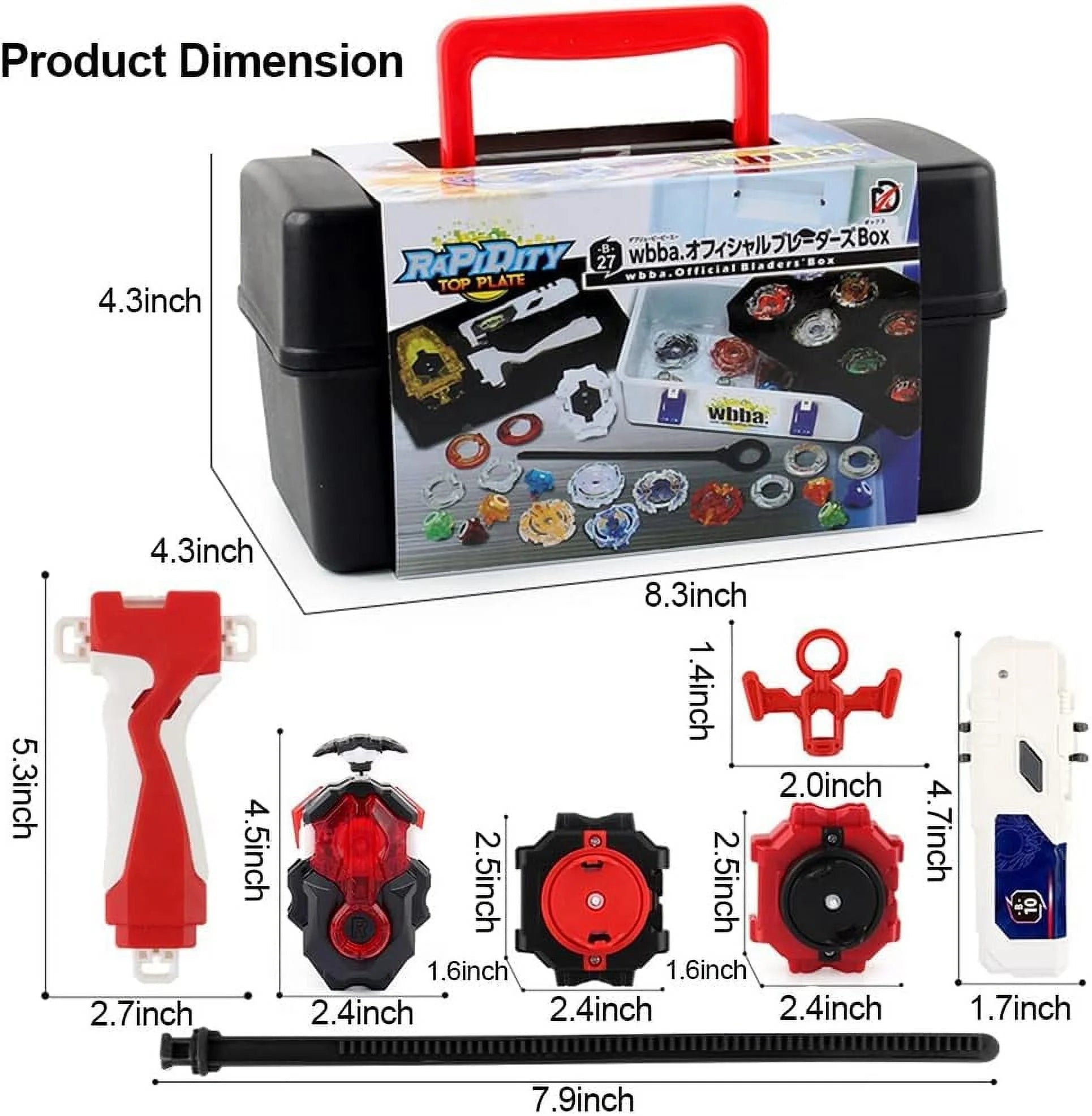 12 Pieces Bey Battling Top Blade Burst Gyro Toys with 4D Launcher Grip V1135