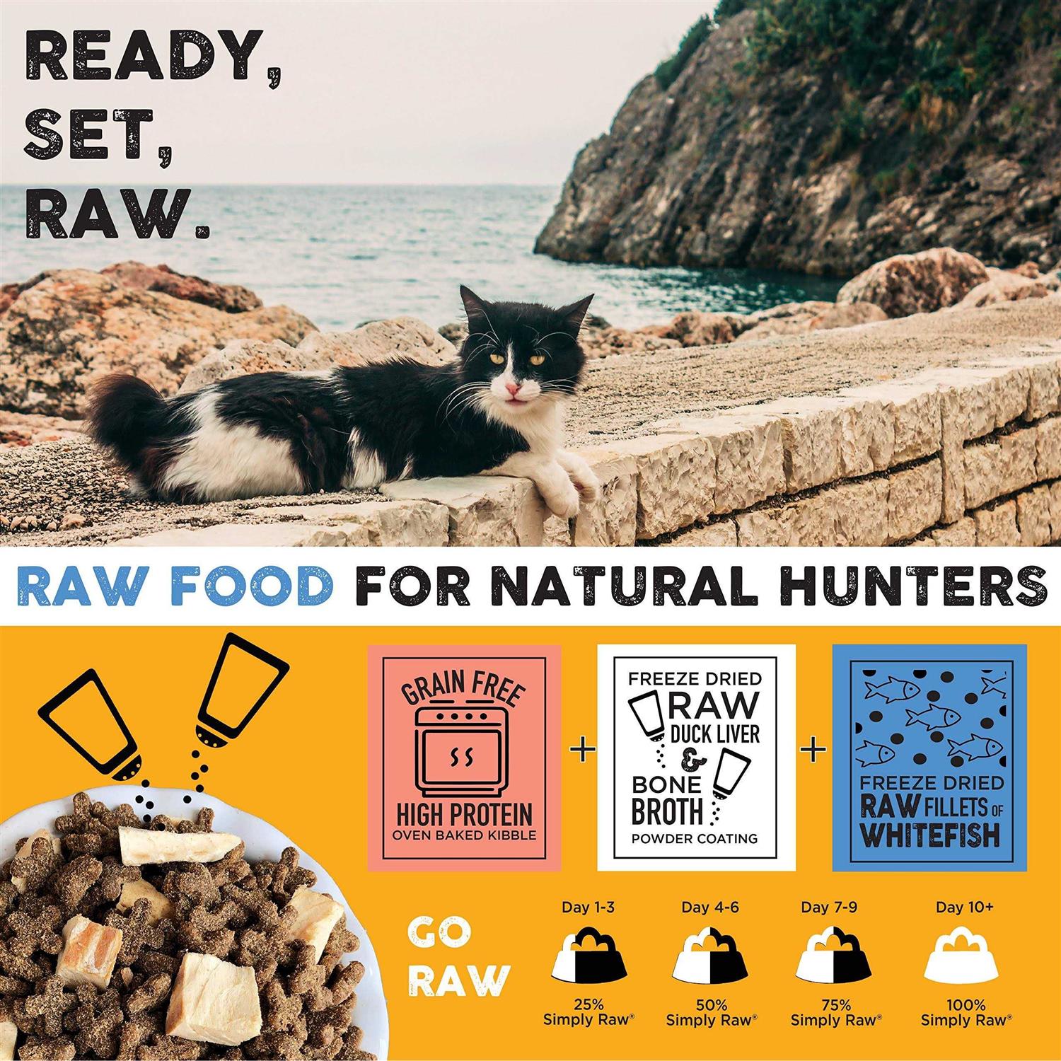 Raw Cat Kibble with Freeze-Dried Raw Whitefish C583