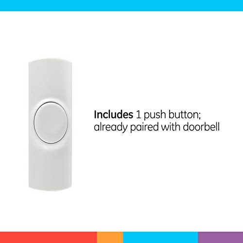 White Wireless Doorbell Kit with 2 Push Buttons and 8 Melodies H113