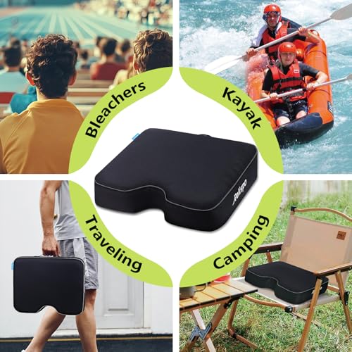 Stadium Seat Cushion with Memory Foam Waterproof Extra Thick O925
