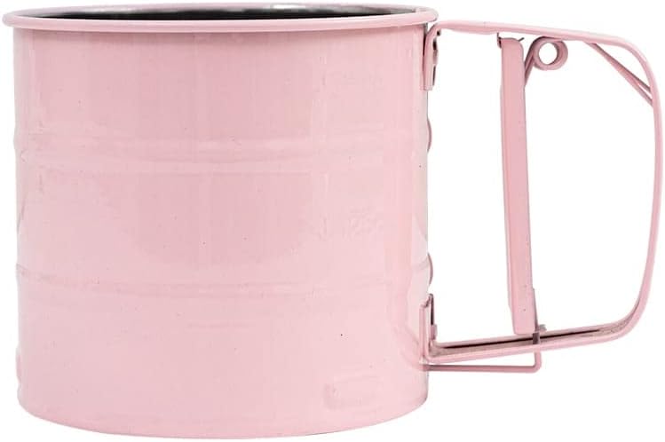 Pink Stainless Steel Hand-held Flour Sifter S507