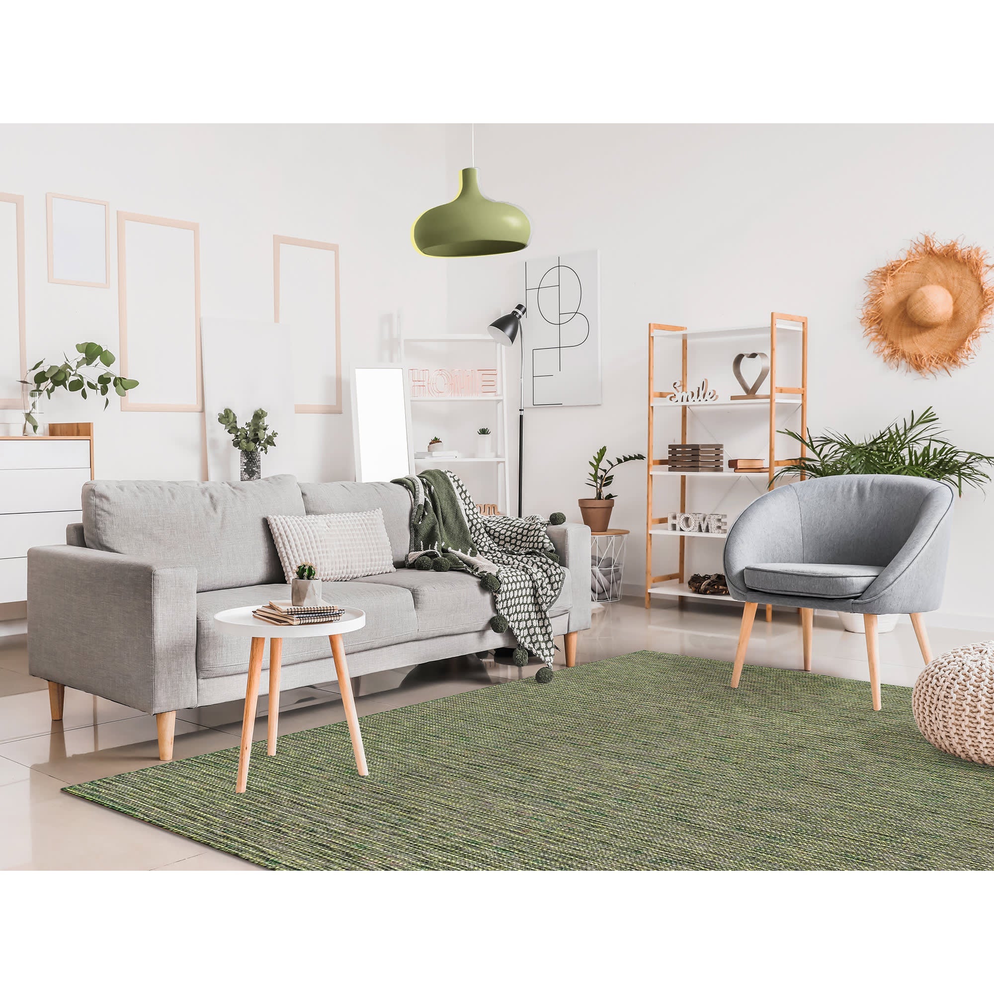 Carmel Texture Stripe Indoor Outdoor Area Rug