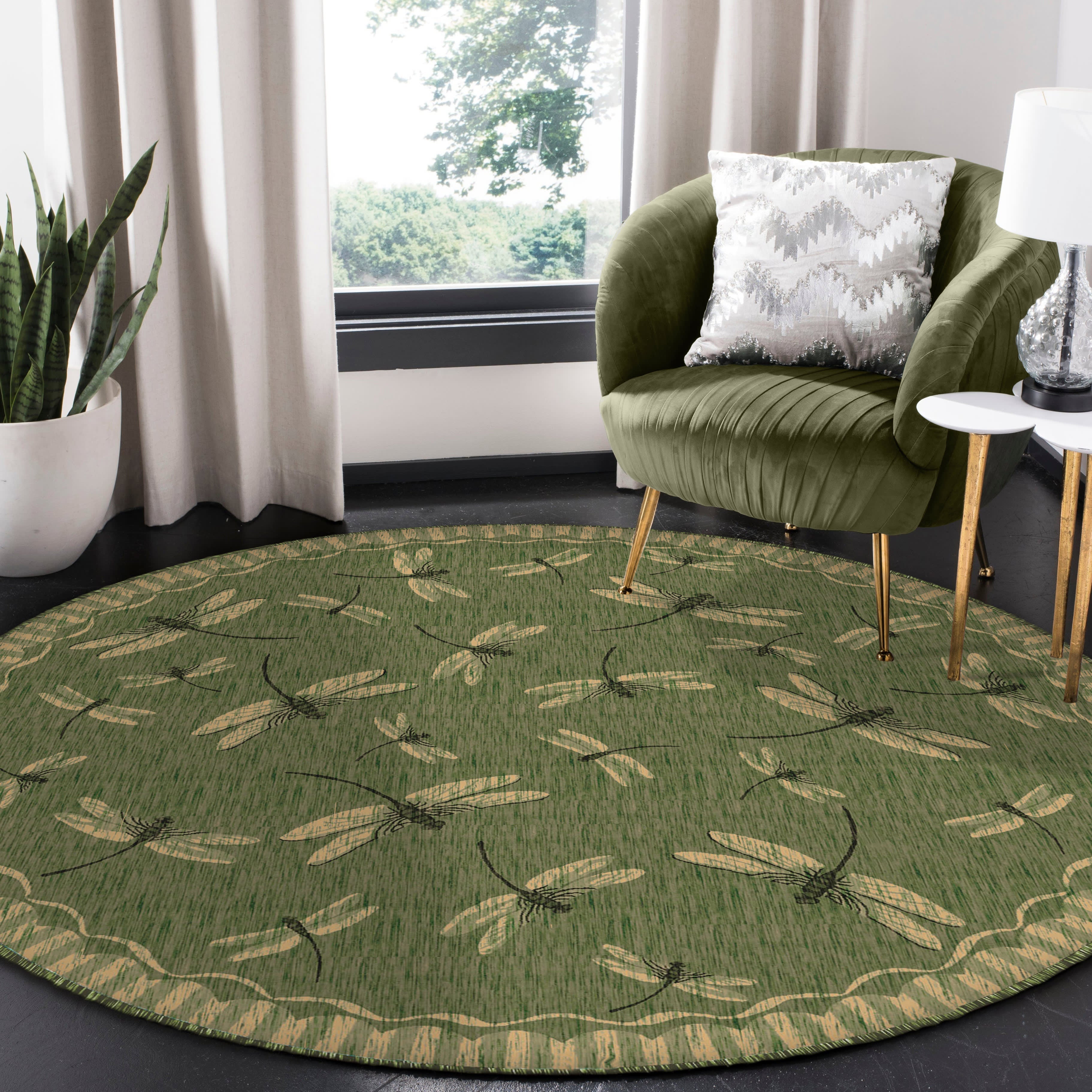 Carmel Dragonfly Indoor Outdoor Area Rug