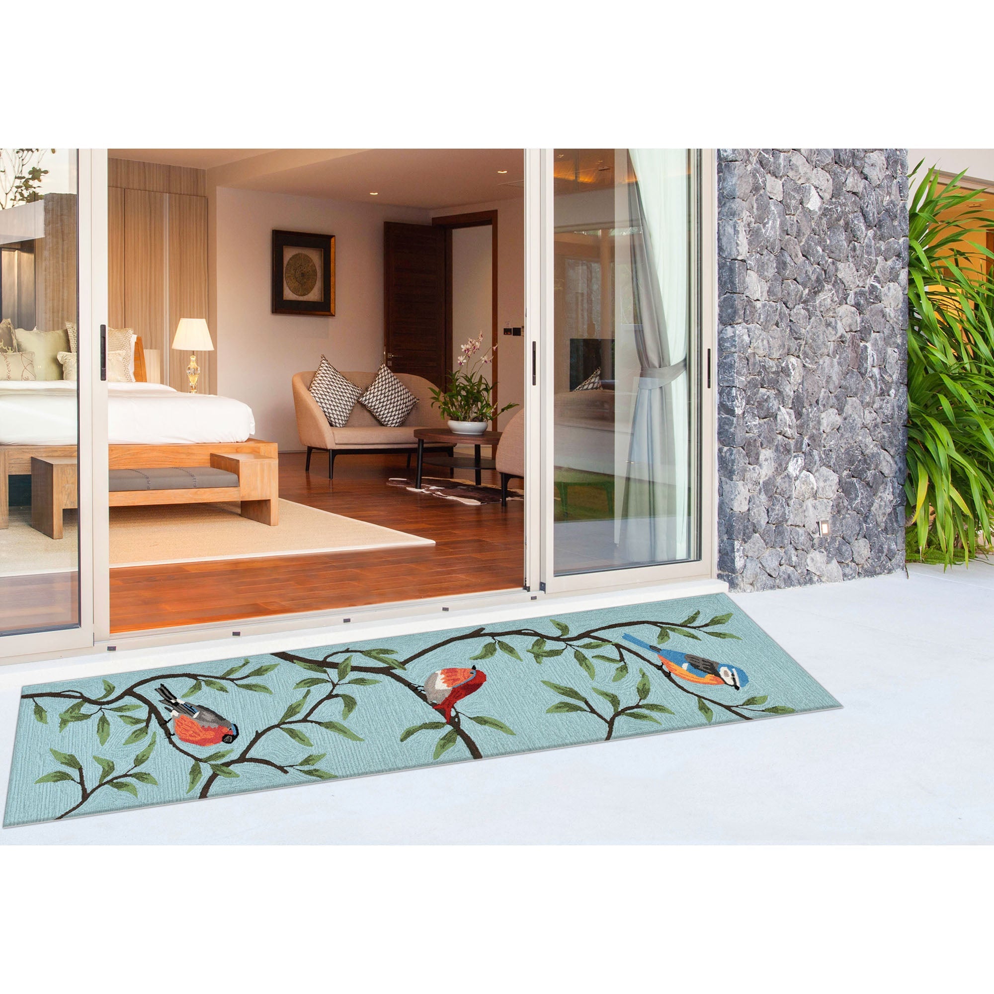 Ravella Birds On Branches Indoor/Outdoor Area Rug