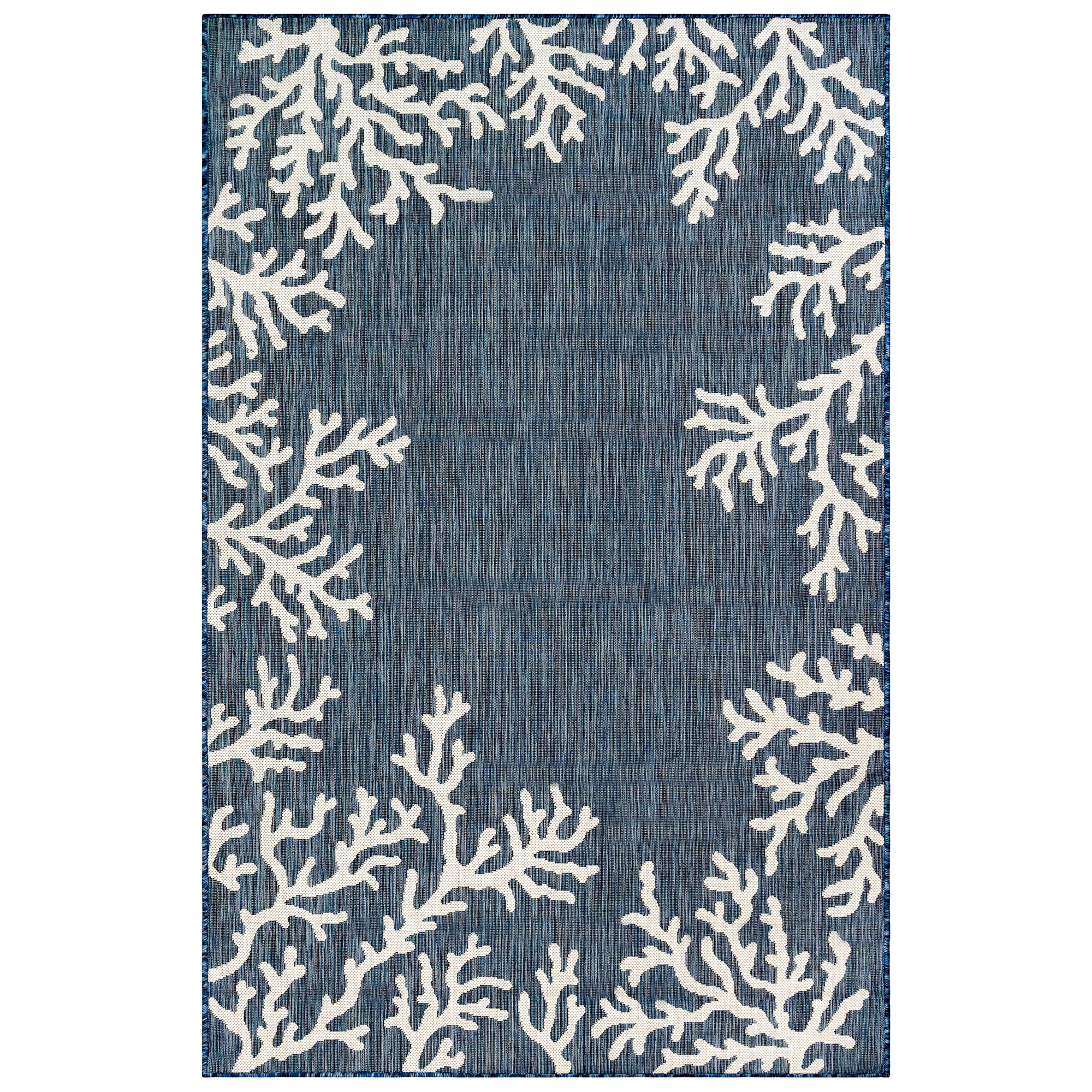 Carmel Coral Border Indoor Outdoor Area Rug