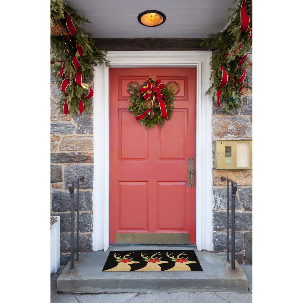 Natura Deer Coir Doormat with Non-Slip Backing